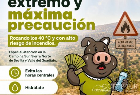 El calor aprieta en Extremadura y el riesgo de incendios se dispara